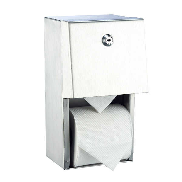 Dual Roll Toilet Paper Dispenser (Surface Mounted)